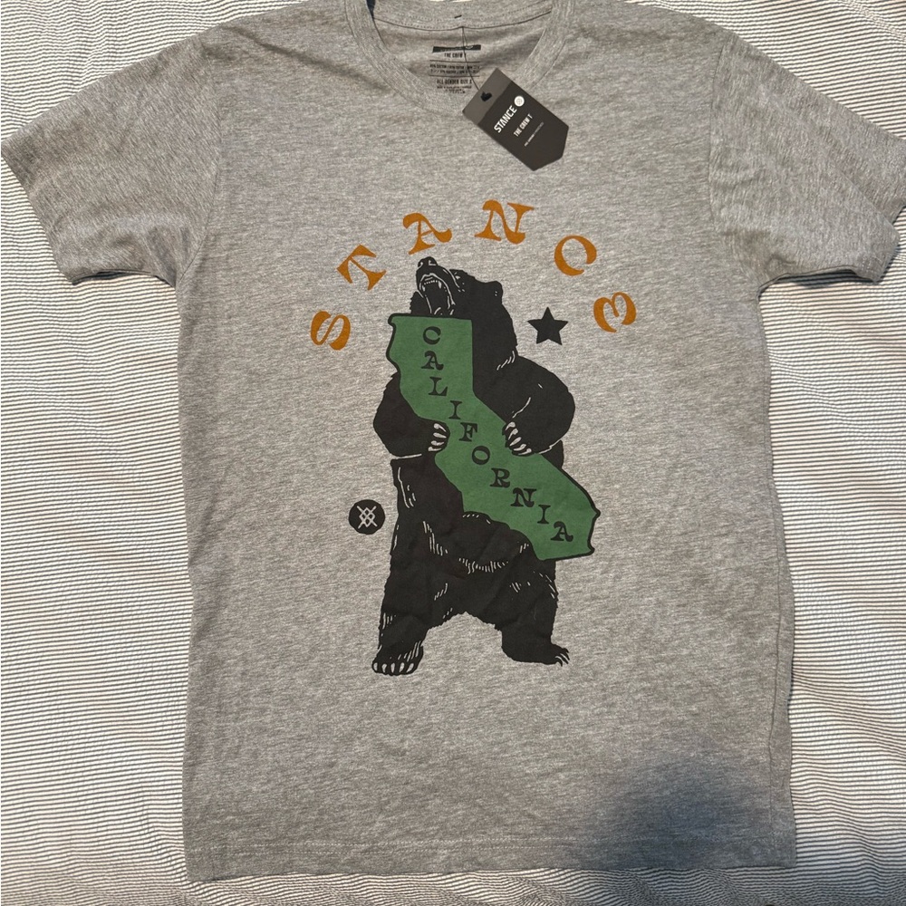 Stance Gray Graphic T-Shirt for Men